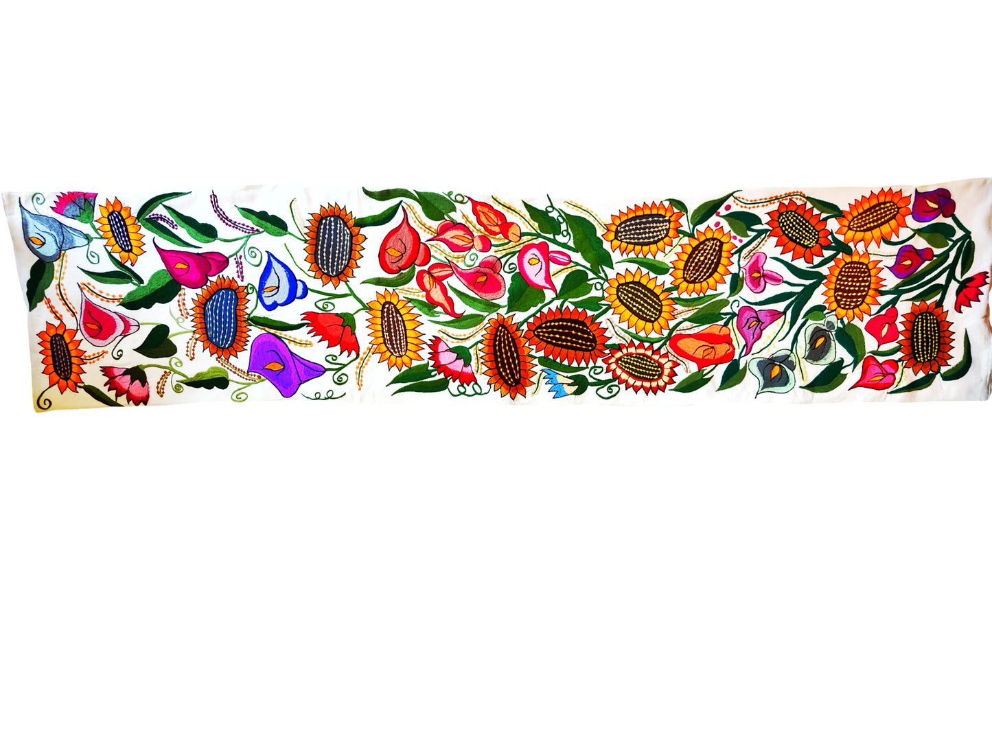 MEXICAN EMBROIDERED TABLE RUNNER