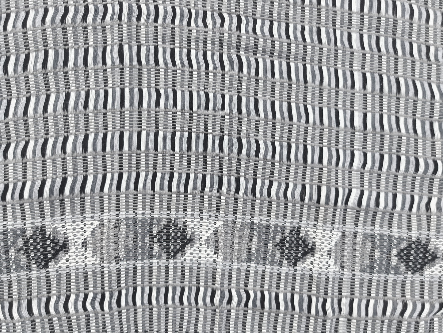MEXICAN WAIST LOOM CRAFTED WOVEN LINES HUIPIL