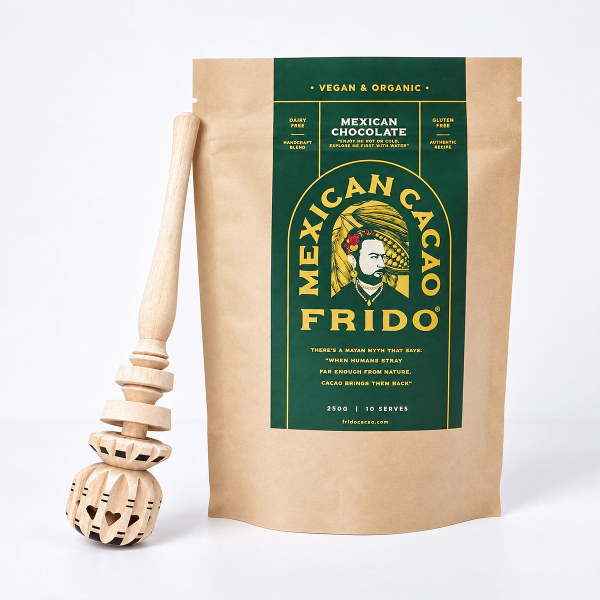 FRIDO CACAO 35% PACK WITH WOOD MOLINILLO