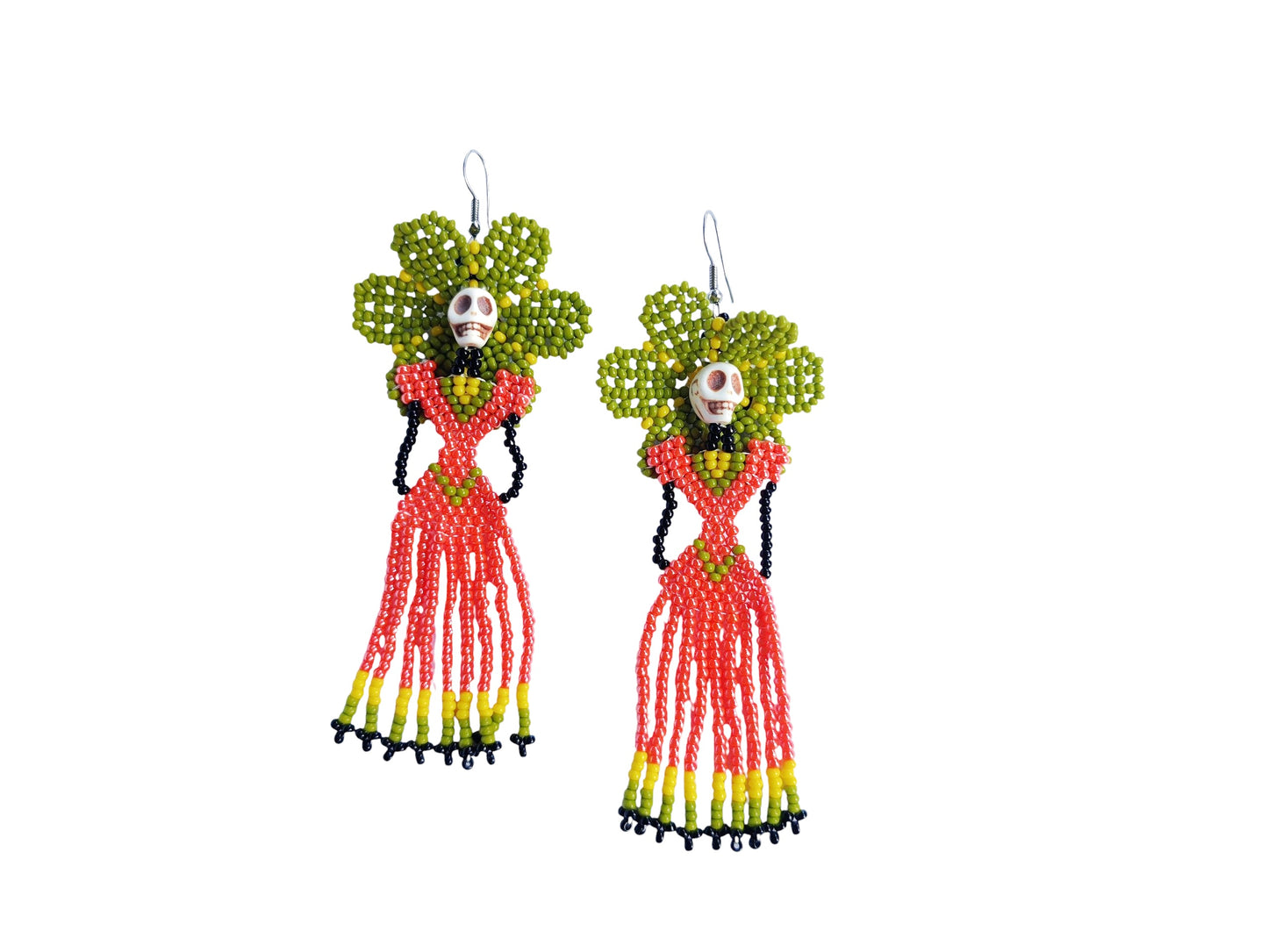 MEXICAN CATRINA EARRINGS LONG