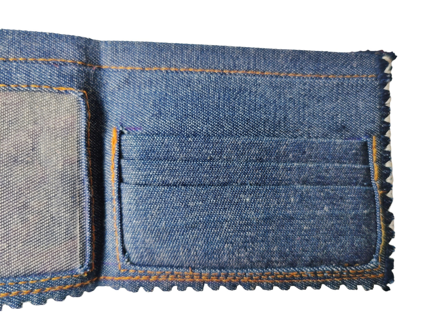 EMBROIDERED DENIM WALLET