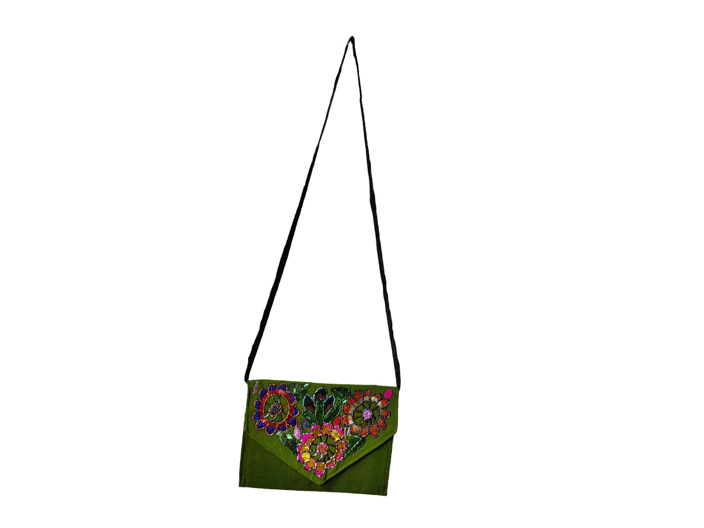 FLOWERS BEADED HANDBAG