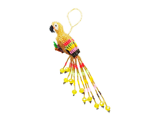 BEADED MACAW ORNAMENT