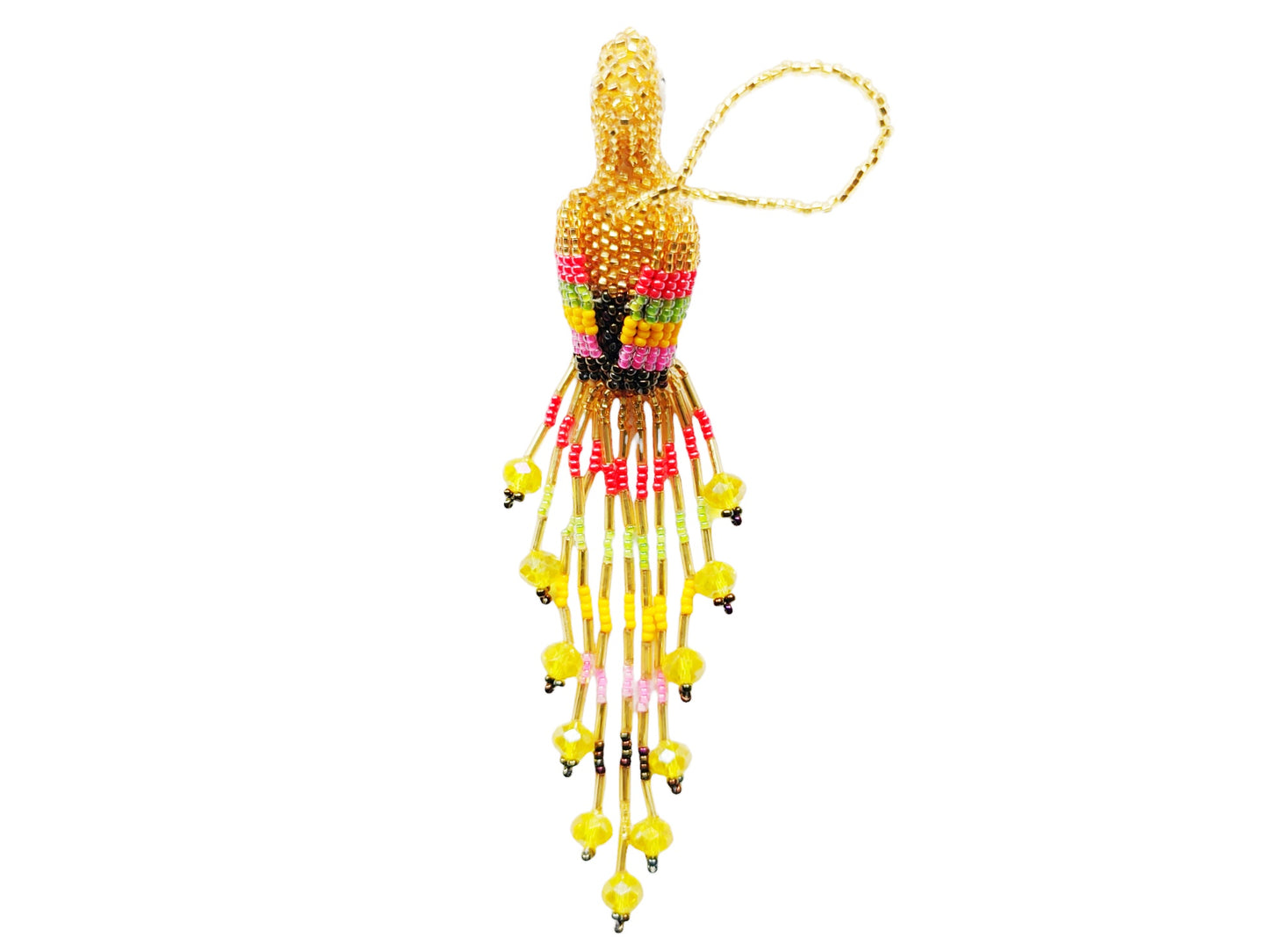 BEADED MACAW ORNAMENT