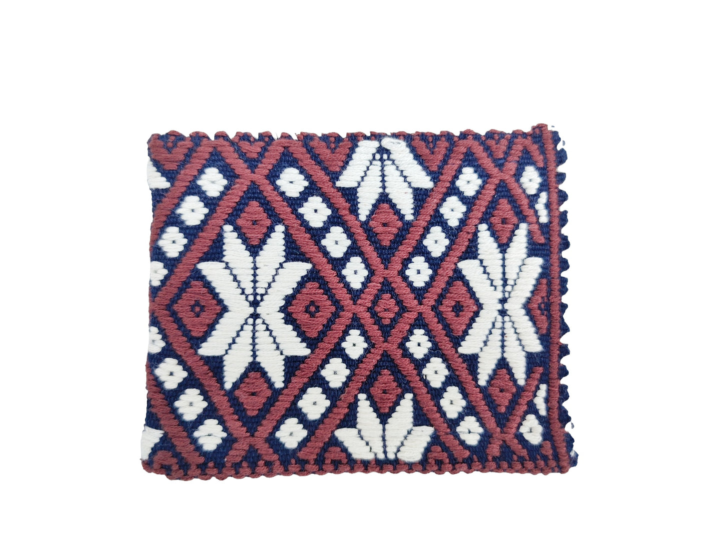 EMBROIDERED DENIM WALLET