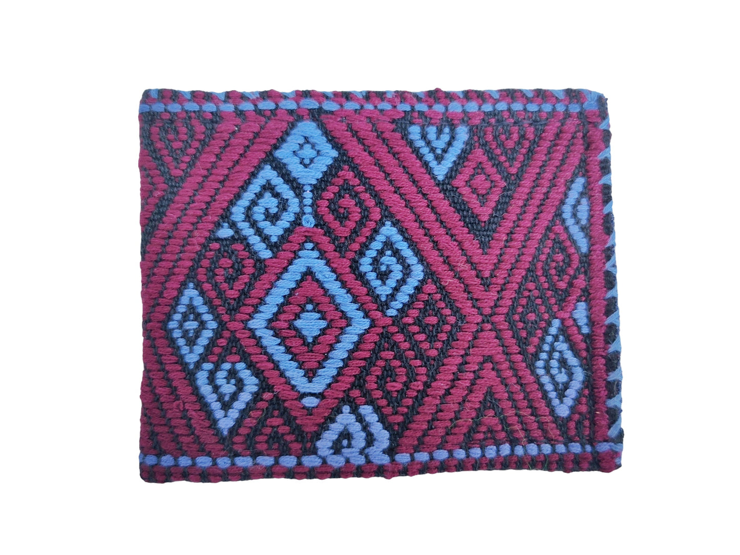 EMBROIDERED DENIM WALLET