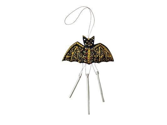 CANDY SKULL BAT WIND CHIME