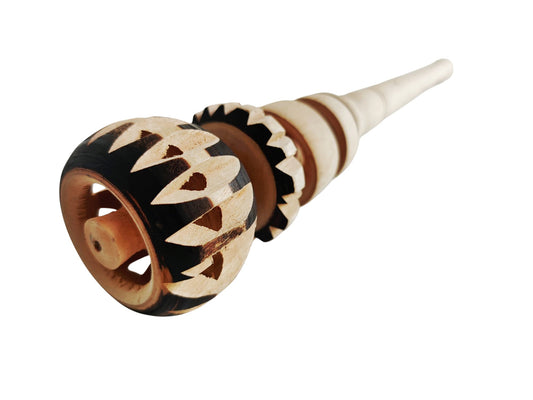 MEXICAN WOODEN HAND CARVED WISK FOR HOT CHOCOLATE