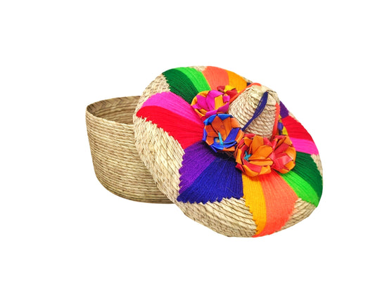 RAINBOW PALM TORTILLA BASKET