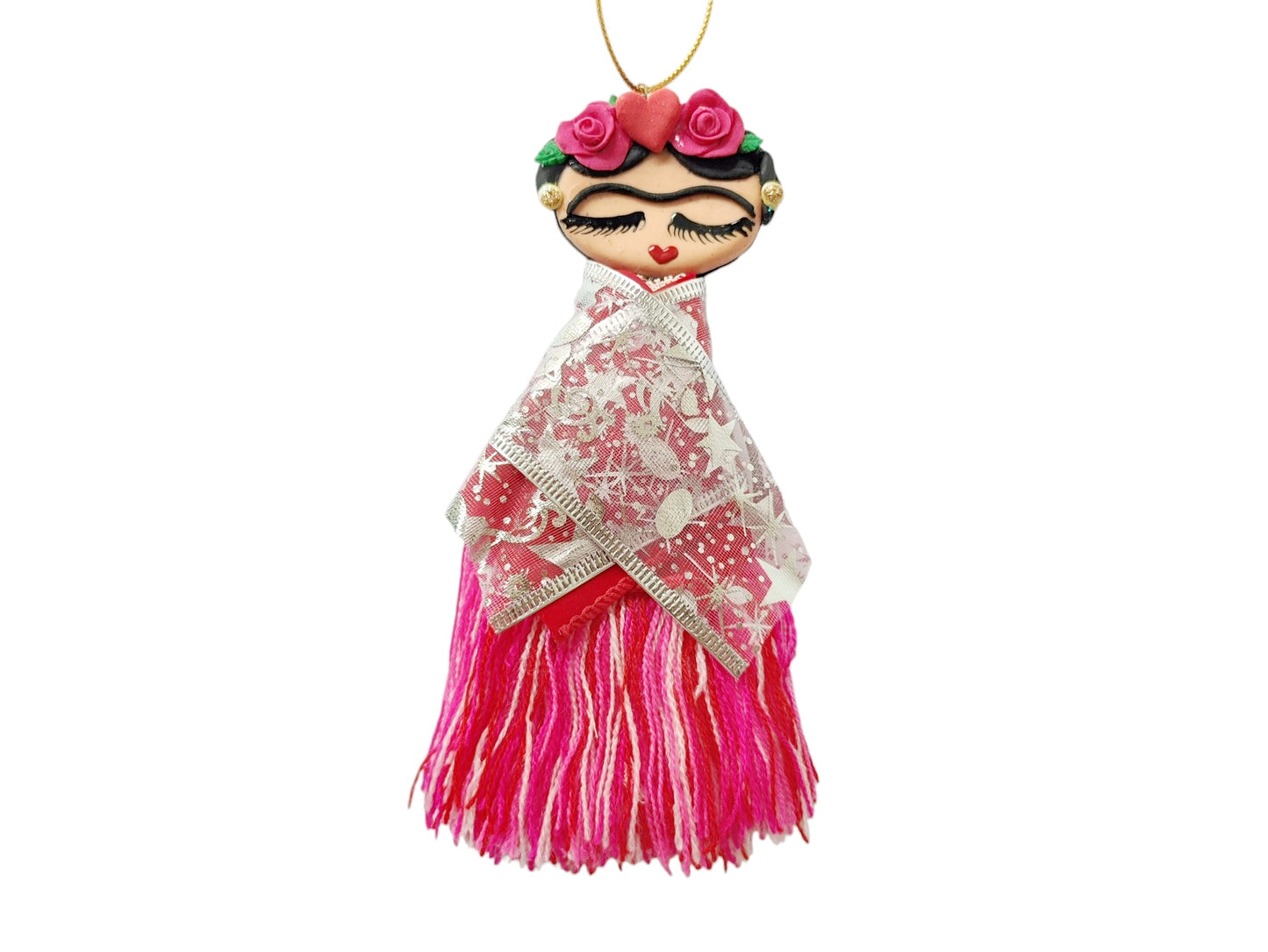 LITTLE FRIDA KAHLO HANGING ORNAMENT