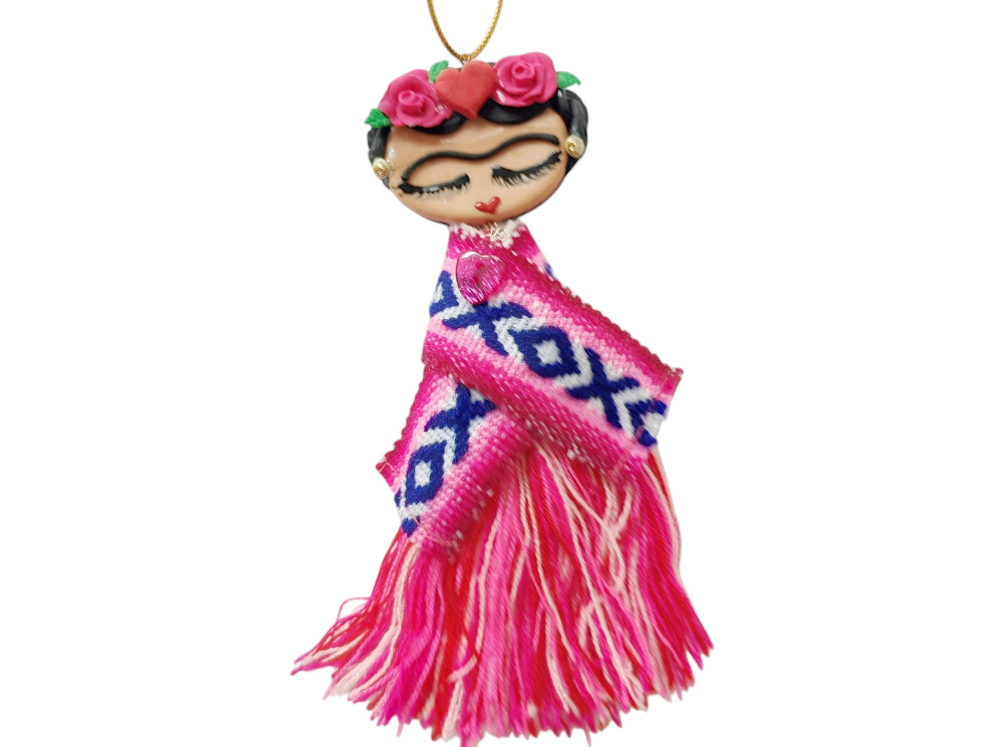 LITTLE FRIDA KAHLO HANGING ORNAMENT
