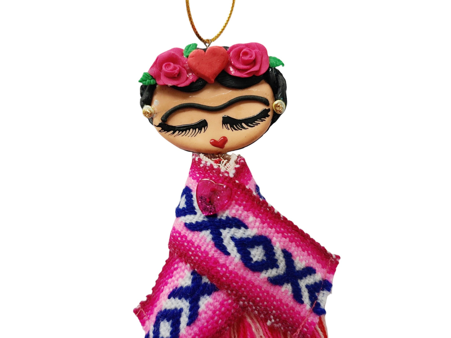 LITTLE FRIDA KAHLO HANGING ORNAMENT