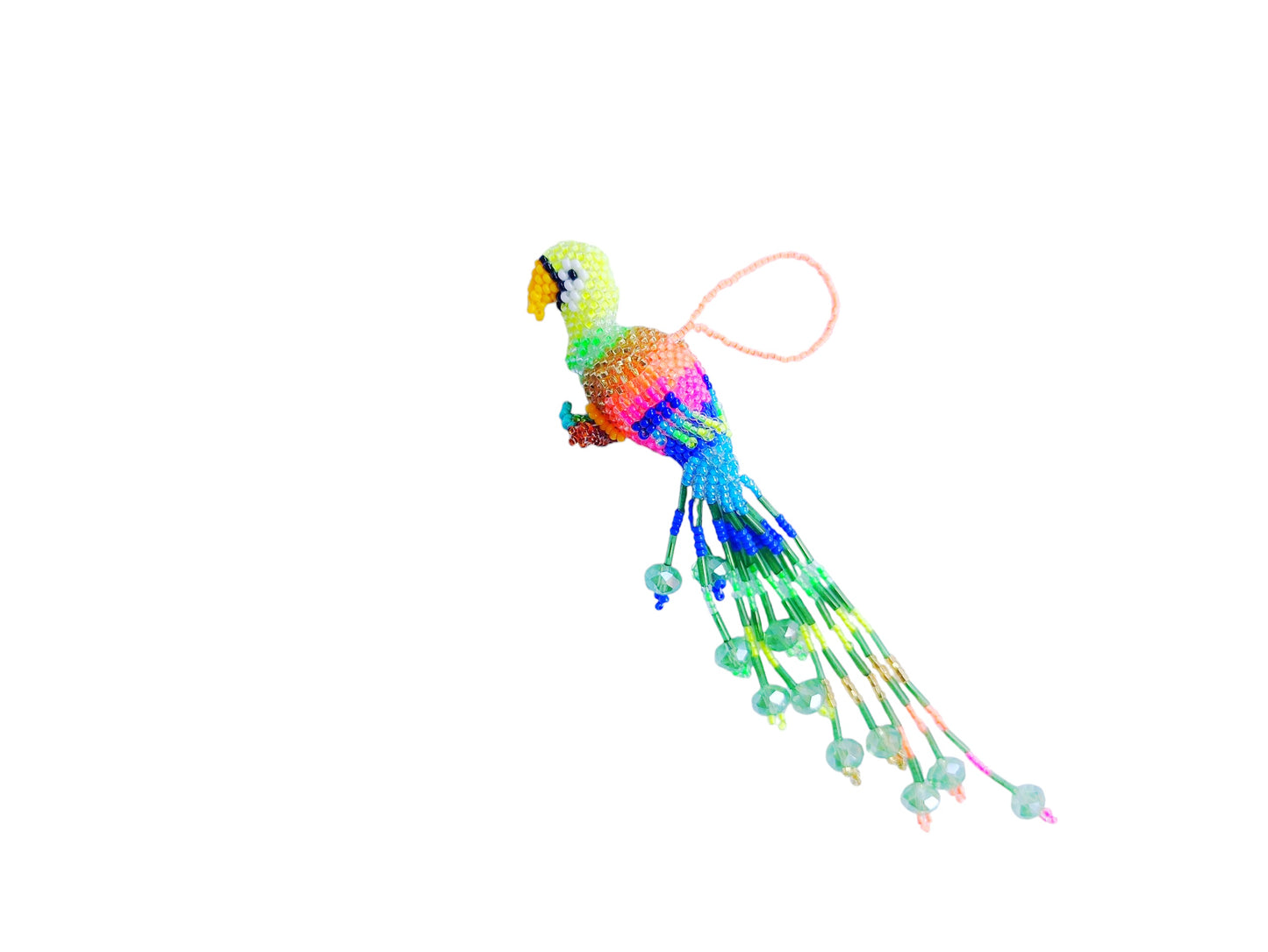 BEADED MACAW ORNAMENT