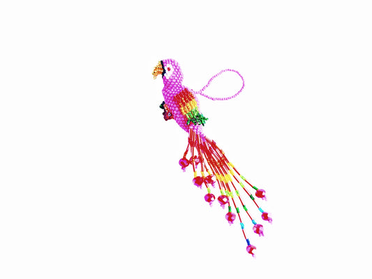 BEADED MACAW ORNAMENT
