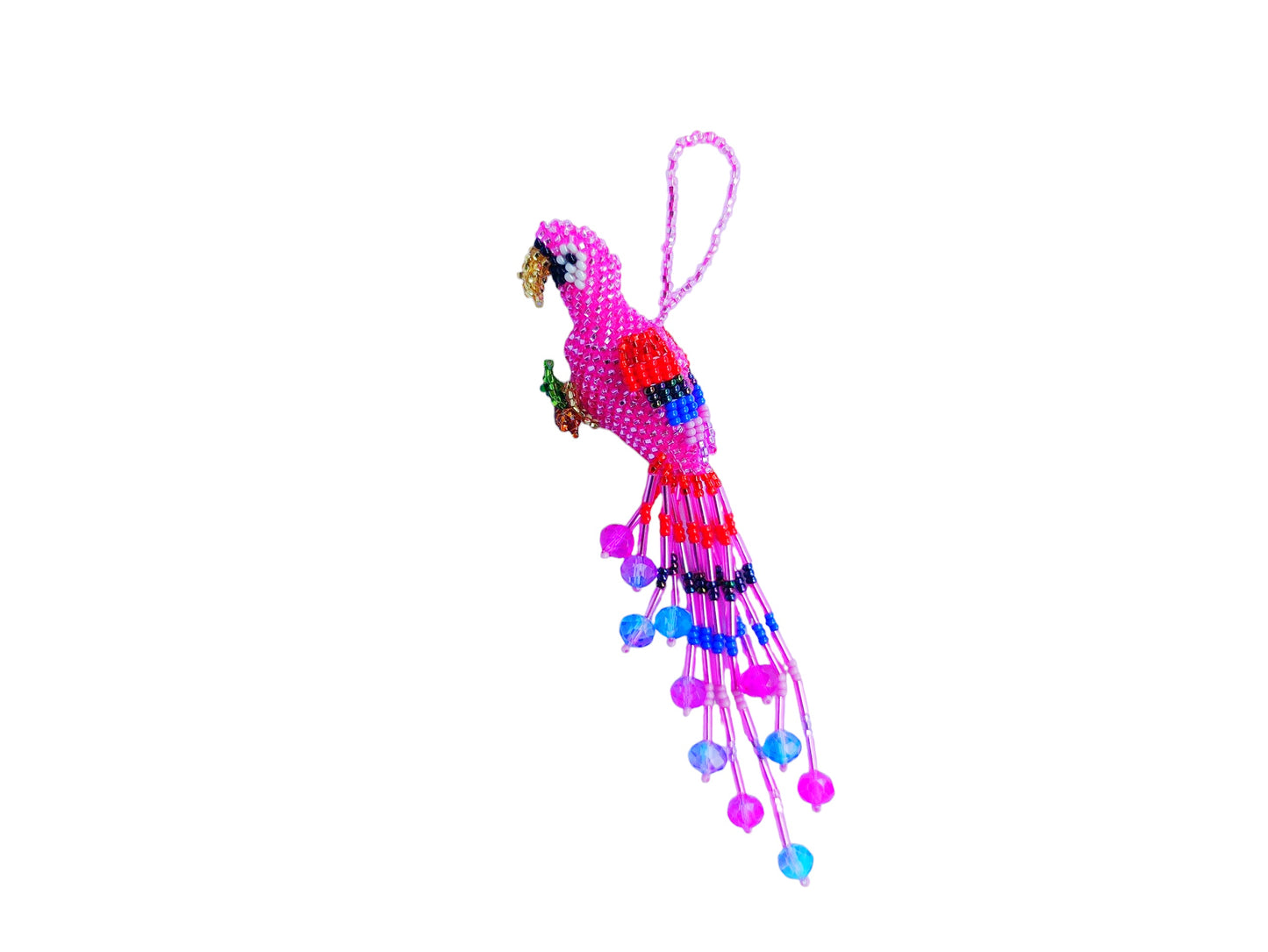 BEADED MACAW ORNAMENT