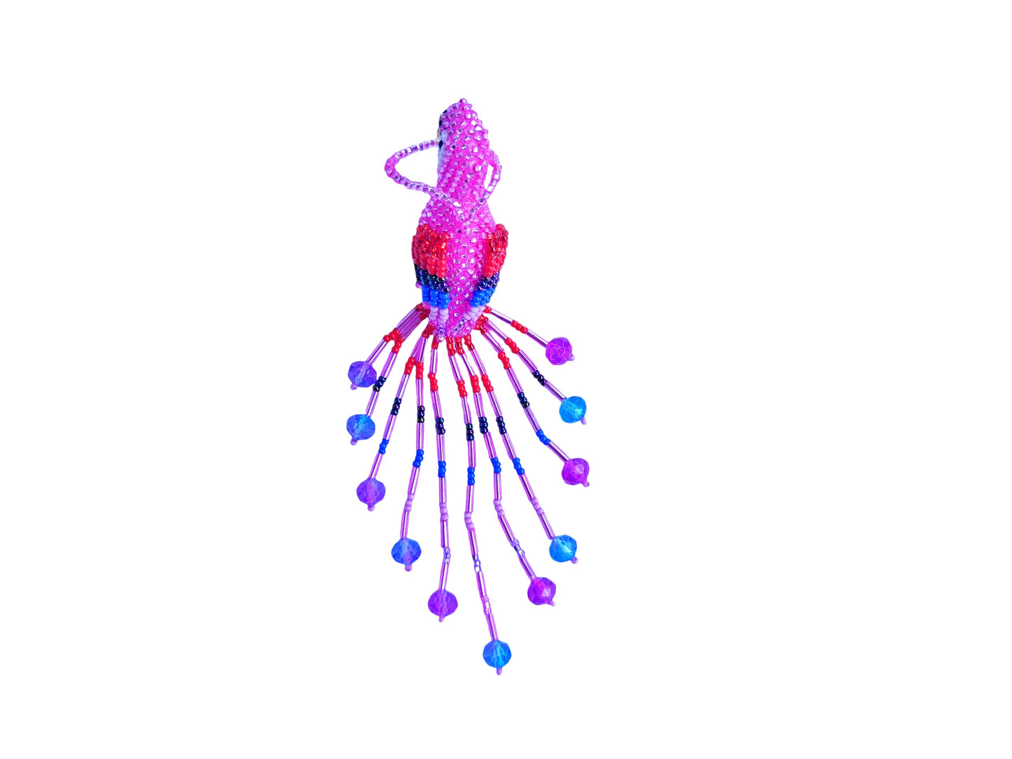 BEADED MACAW ORNAMENT