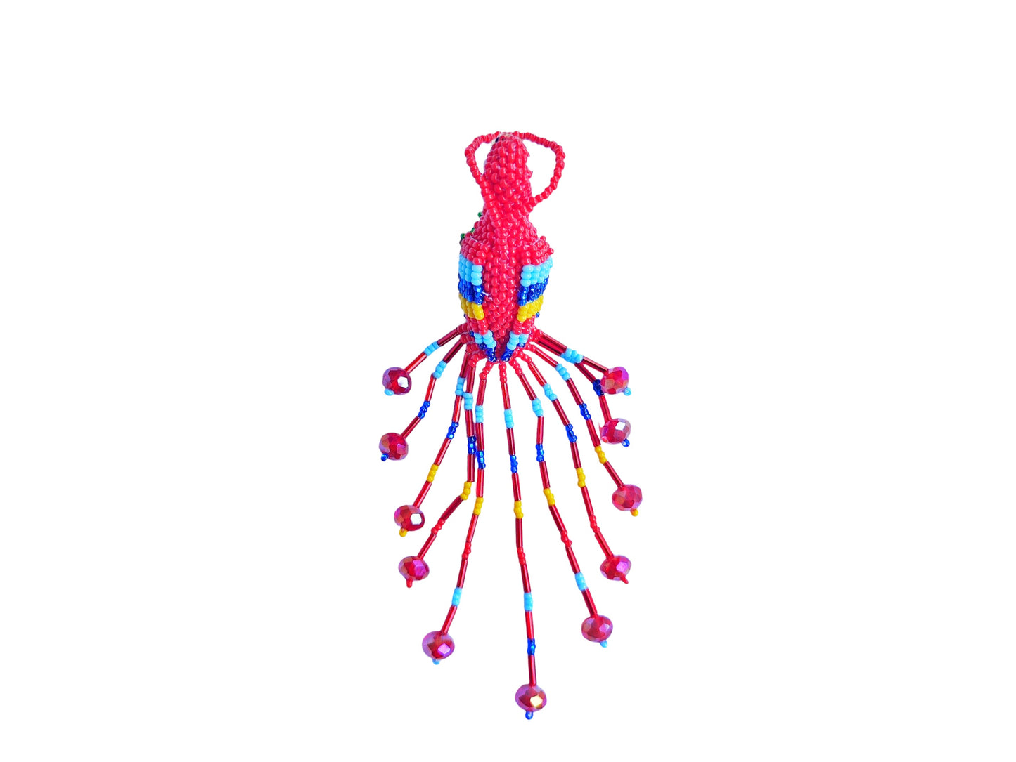 BEADED MACAW ORNAMENT
