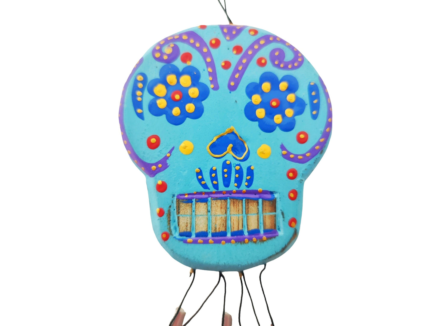 CANDY SKULL WIND CHIME