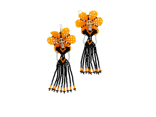 MEXICAN CATRINA EARRINGS LONG