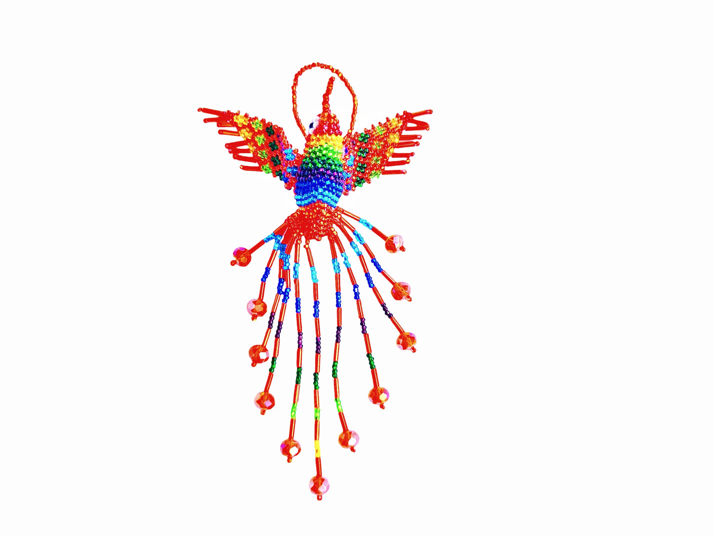BEADED HUMMINGBIRD ORNAMENT