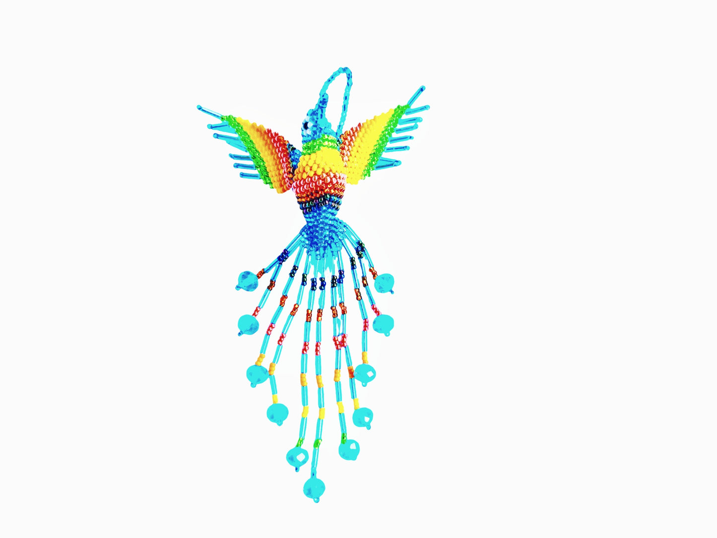 BEADED HUMMINGBIRD ORNAMENT