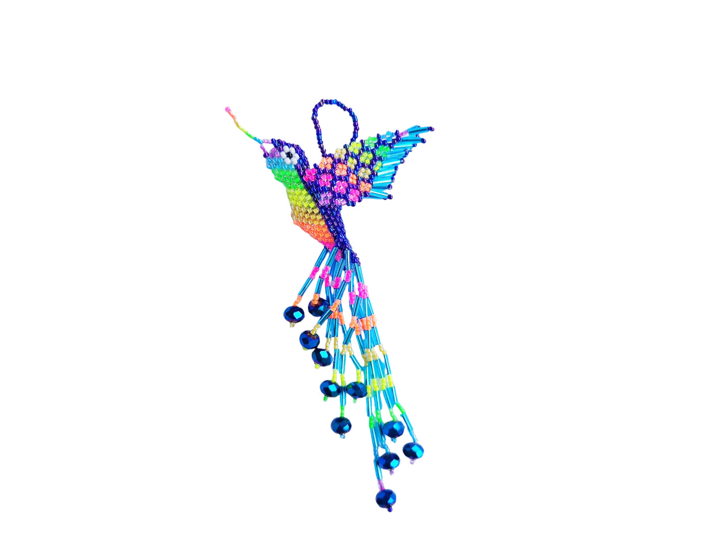 BEADED HUMMINGBIRD ORNAMENT