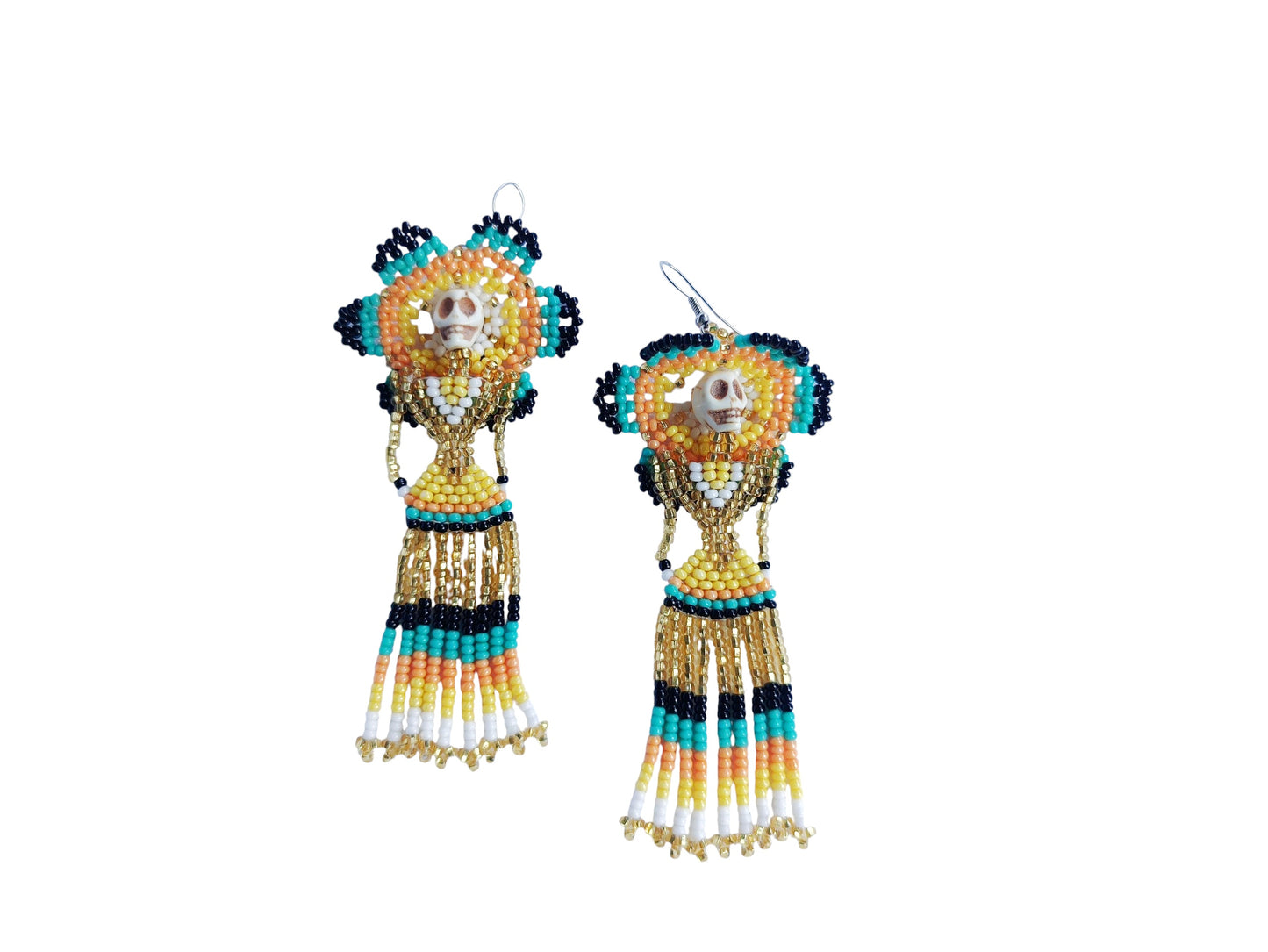 MEXICAN CATRINA EARRINGS LONG