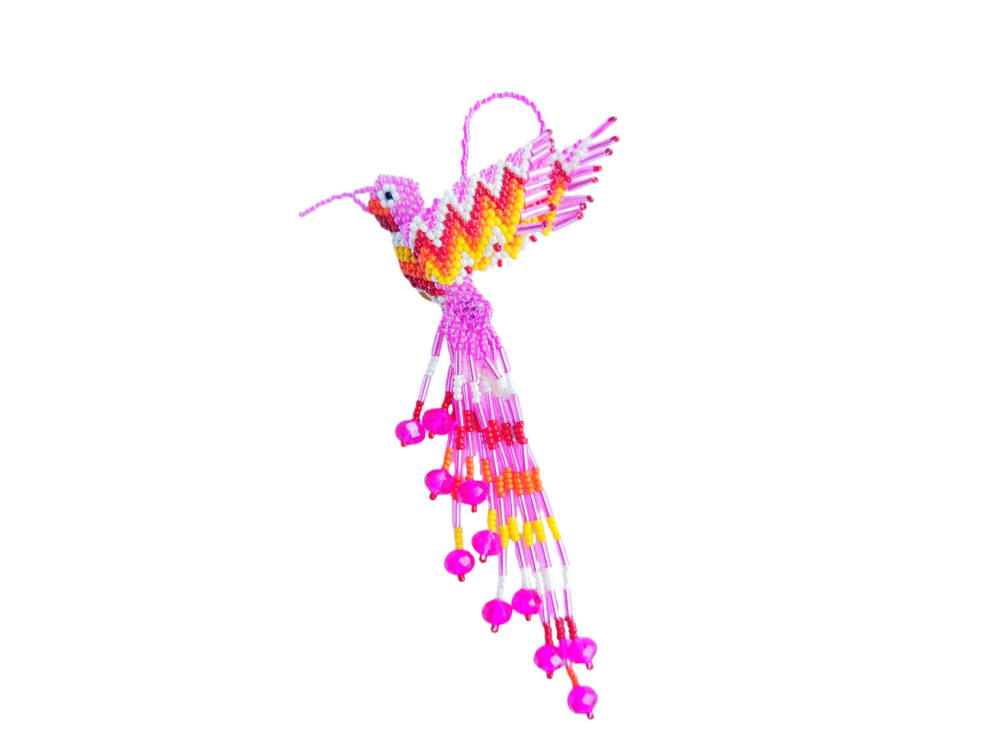 BEADED HUMMINGBIRD ORNAMENT
