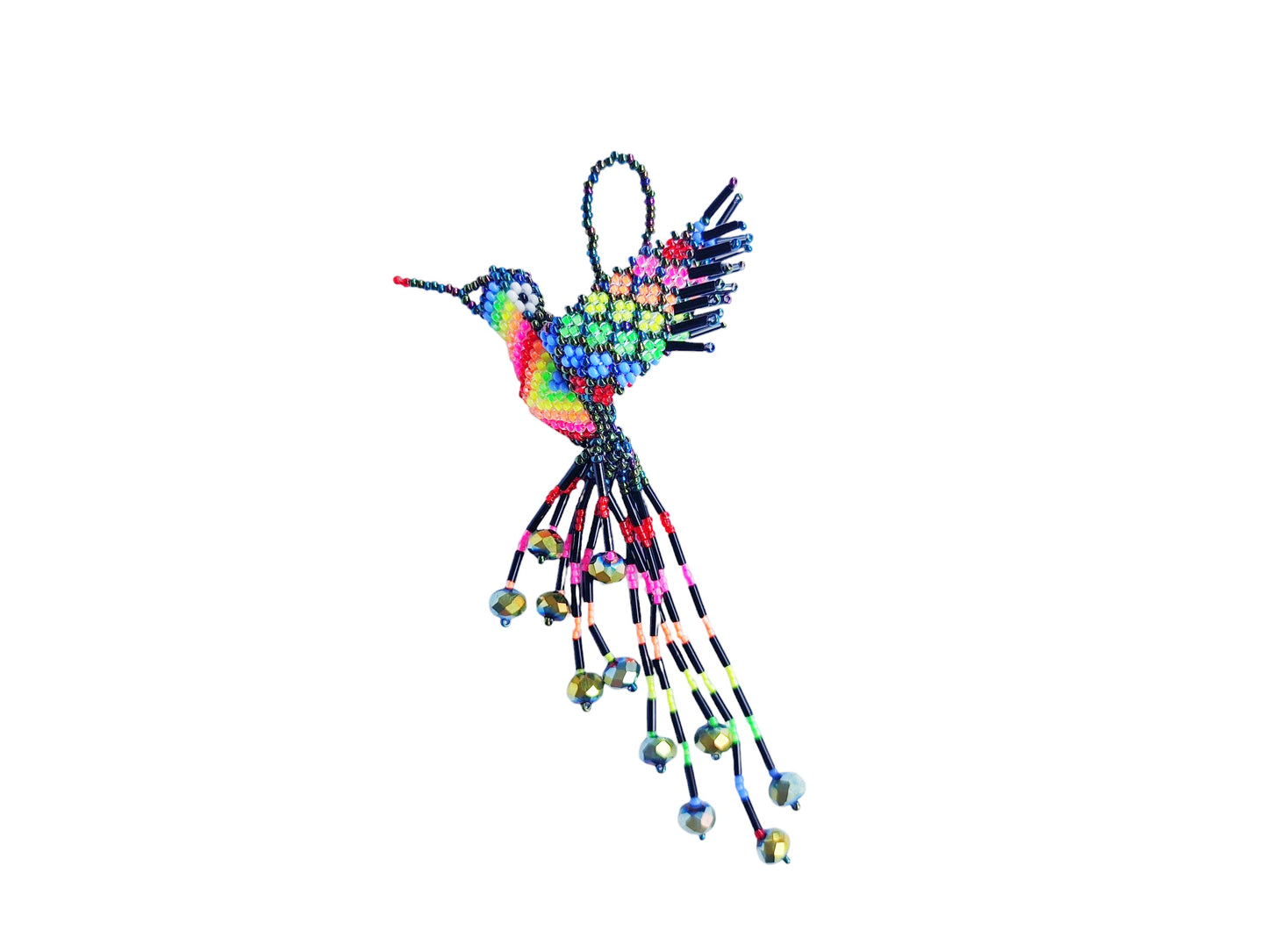 BEADED HUMMINGBIRD ORNAMENT