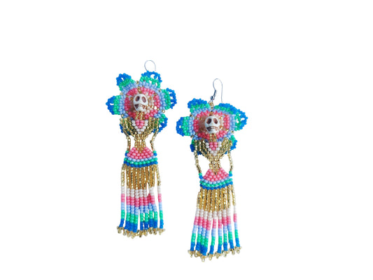 MEXICAN CATRINA EARRINGS LONG