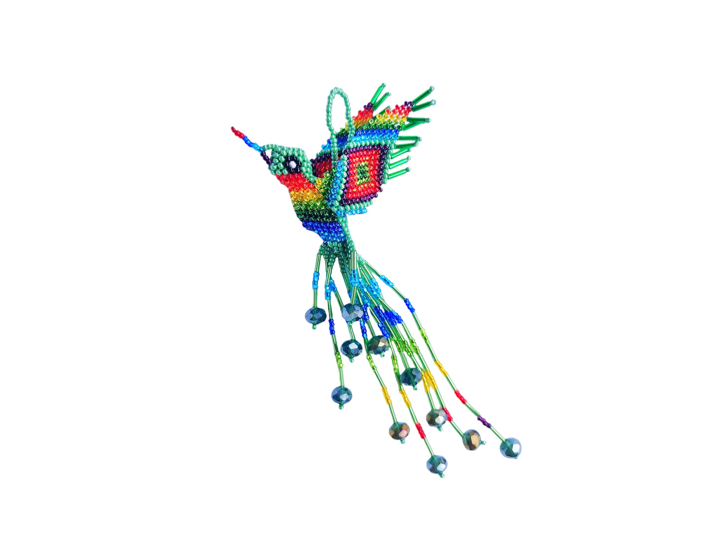 BEADED HUMMINGBIRD ORNAMENT