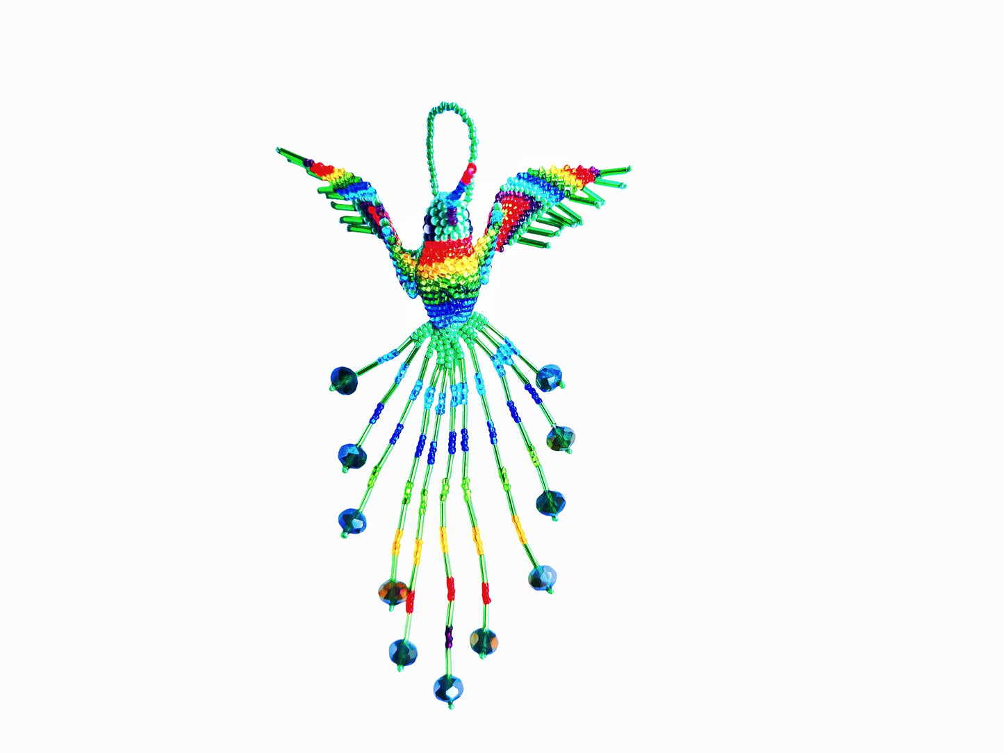 BEADED HUMMINGBIRD ORNAMENT