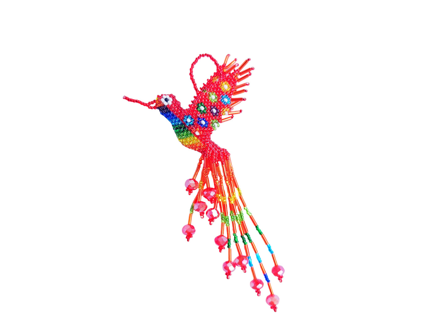 BEADED HUMMINGBIRD ORNAMENT