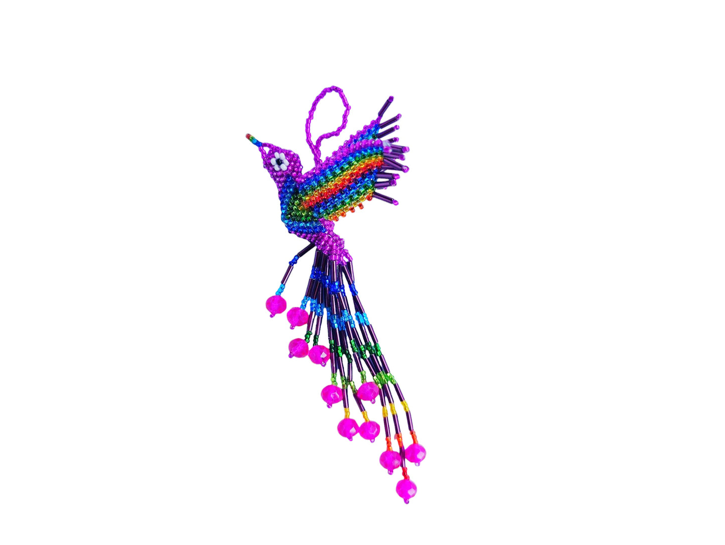 BEADED HUMMINGBIRD ORNAMENT