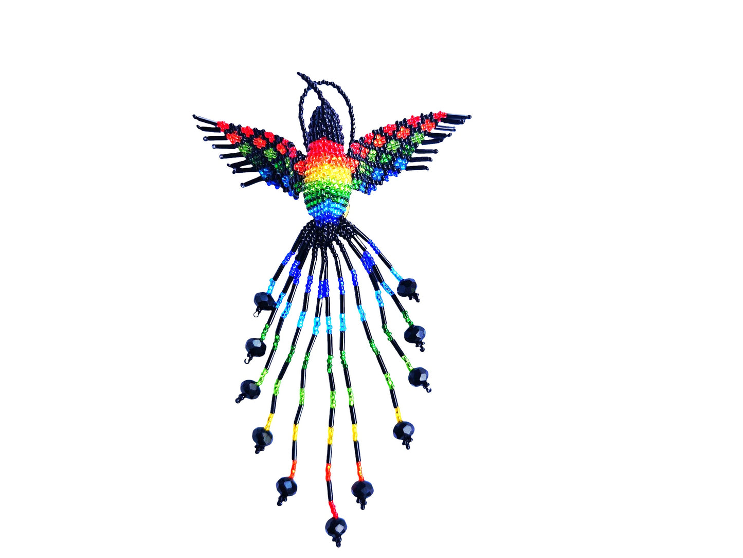 BEADED HUMMINGBIRD ORNAMENT