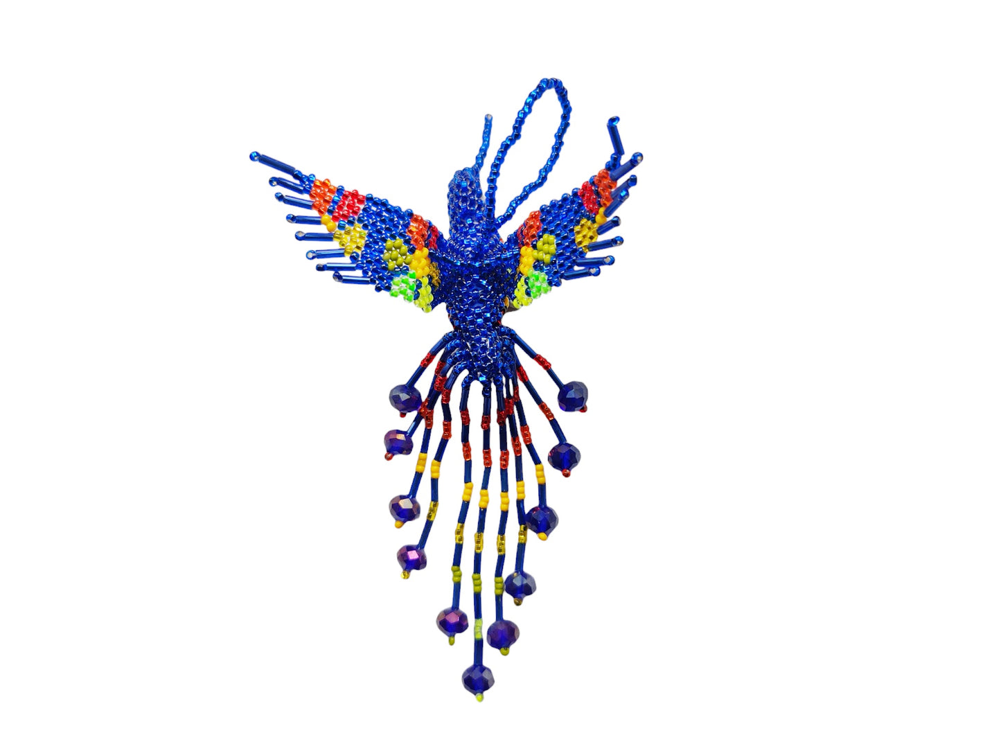 BEADED HUMMINGBIRD ORNAMENT